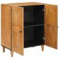Preview: Sideboard mit Tür Hellbraun 60 x 33 x 75 cm massives Mangoholz