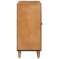 Preview: Sideboard mit Tür Hellbraun 60 x 33 x 75 cm massives Mangoholz