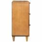 Preview: Sideboard Hellbraun 60 x 33 x 75 cm massives Mangoholz