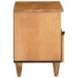 Preview: Nachttisch 2 pcs Hellbraun 40 x 33 x 46 cm massives Mangoholz