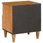 Preview: Nachttisch 2 pcs Hellbraun 40 x 33 x 46 cm massives Mangoholz