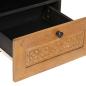 Preview: Nachttisch 2 pcs Hellbraun 40 x 33 x 46 cm massives Mangoholz