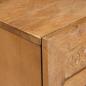 Preview: Nachttisch Hellbraun 50 x 33 x 60 cm massives Mangoholz