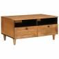 Preview: ARDEBO.de - Couchtisch Hellbraun 80 x 54 x 40 cm massives Mangoholz