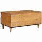 Preview: Couchtisch Hellbraun 80 x 54 x 40 cm massives Mangoholz