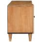 Preview: TV-Schränk Hellbraun 105 x 33 x 46 cm massives Mangoholz