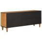 Preview: TV-Schränk Hellbraun 105 x 33 x 46 cm massives Mangoholz