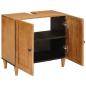 Preview: Badezimmer Schrank Wandmontiert Hellbraun 62 x 33 x 58 cm