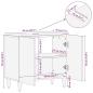 Preview: Badezimmer Schrank Wandmontiert Hellbraun 62 x 33 x 58 cm