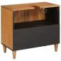 Preview: Badezimmer Schrank Wandmontiert Hellbraun 62 x 33 x 58 cm