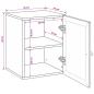 Preview: Badezimmerschrank Hellbraun 38 x 33 x 48 cm Holzwerkstoff