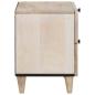Preview: Nachttisch 2 pcs Beige 40 x 33 x 46 cm massives Mangoholz