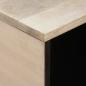Preview: Couchtisch mit Regal Beige 80 x 50 x 40 cm massives Mangoholz