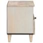 Preview: Nachttisch 2 pcs Beige 40 x 33 x 46 cm massives Mangoholz
