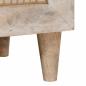 Preview: Nachttisch 2 pcs Beige 40 x 33 x 46 cm massives Mangoholz
