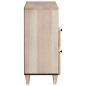 Preview: Nachttisch mit Regal Beige 50 x 33 x 60 cm massives Mangoholz