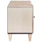 Preview: TV-Schränk mit Regal Weiß 105 x 33 x 46 cm massives Mangoholz