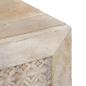 Preview: TV-Schränk mit Regal Weiß 105 x 33 x 46 cm massives Mangoholz