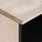Preview: TV-Schränk mit Regal Weiß 80 x 33 x 46 cm massives Mangoholz