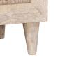 Preview: TV-Schränk mit Regal Weiß 80 x 33 x 46 cm massives Mangoholz