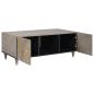 Preview: Couchtisch Grau 100 x 54 x 40 cm massives Mangoholz