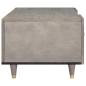 Preview: Couchtisch Grau 100 x 54 x 40 cm massives Mangoholz