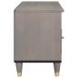 Preview: TV-Schränk Grau und Gold 100 x 33.5 x 46 cm Massivholz Mango