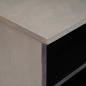 Preview: TV-Schränk Grau und Gold 100 x 33.5 x 46 cm Massivholz Mango