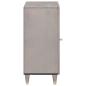 Preview: Sideboard Grau und Gold 40 x 33.5 x 75 cm Massivholz Mango