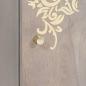 Preview: Sideboard Grau und Gold 40 x 33.5 x 75 cm Massivholz Mango