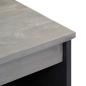 Preview: Sideboard Grau und Gold 60 x 33.5 x 75 cm Massivholz Mango