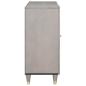 Preview: Sideboard Grau und Gold 90 x 33.5 x 75 cm Massivholz Mango