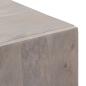 Preview: Hochboard Grau und Gold 40 x 33,5 x 110 cm Massivholz Mango