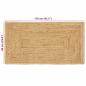 Preview: Teppich Beige 60 x 110 cm Jute