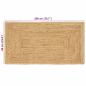 Preview: Teppich Beige 60 x 200 cm Jute