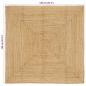 Preview: Teppich Beige 120 x 120 cm Jute