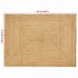 Preview: Teppich Beige 120 x 170 cm Jute