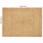 Preview: Teppich Beige 140 x 200 cm Jute