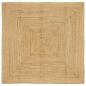 Preview: ARDEBO.de - Teppich Beige 160 x 160 cm Jute