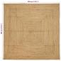 Preview: Teppich Beige 300 x 300 cm Jute