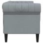Preview: Chesterfield-Sofa Argyle Hellgrau 182,5 x 74,5 x 74,5 cm Stoff