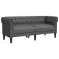 Preview: Chesterfield-Sofa Dunkelgrau 182,5 x 74,5 x 74,5 cm Stoff