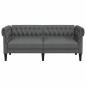 Preview: Chesterfield-Sofa Dunkelgrau 182,5 x 74,5 x 74,5 cm Stoff