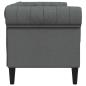 Preview: Chesterfield-Sofa Dunkelgrau 182,5 x 74,5 x 74,5 cm Stoff