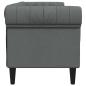 Preview: Chesterfield-Sofa Dunkelgrau 201,5 x 74,5 x 74,5 cm Stoff