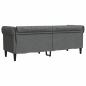 Preview: Chesterfield-Sofa Dunkelgrau 201,5 x 74,5 x 74,5 cm Stoff