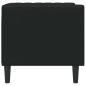 Preview: Chesterfield Sofa Stuhl Schwarz 71 x 74.5 x 70.5 cm Kunstleder