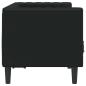 Preview: Chesterfield-Sofa Schwarz 174 x 74.5 x 70.5 cm Kunstleder