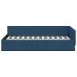 Preview: Eckbettgestell Blau 90 x 200 cm Stoff und beschichtetes Holz