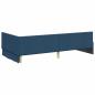 Preview: Eckbettgestell Blau 90 x 200 cm Stoff und beschichtetes Holz
